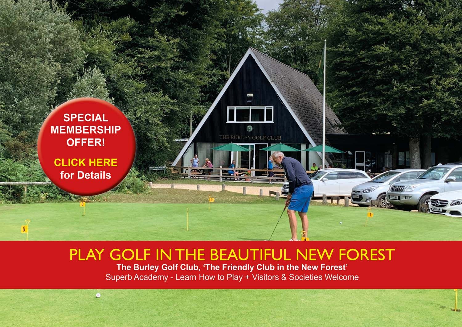 Home :: Golf club and golf course in Ringwood Hampshire with available